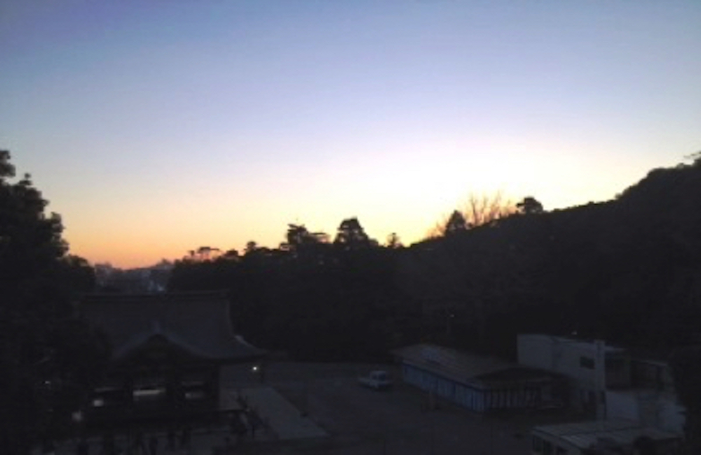 夕日